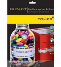 Tower Ink-Jet Laser Labels 64X33.9mm A4