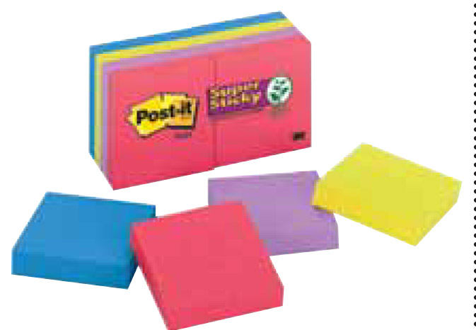  Post-it Super Sticky Notes Ultra Yellow Colour, Pack of 12  Pads, 90 Sheets per Pad, 76 mm x 127 mm - Extra Sticky Notes for Note  Taking, to Do Lists