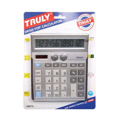 Truly Calculator Desk Top Calculator 2007A