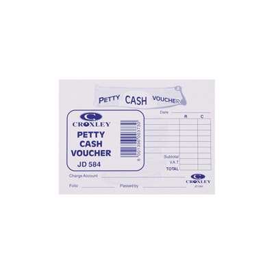 Petty Cash Pad Croxley 148mmx105mm JD584