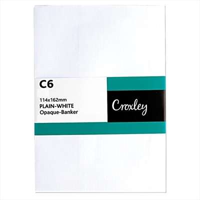 Envelopes Self Seal C6 114x162mm, White, (ENB91SE)