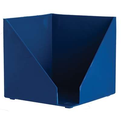 Paper Cube Holder, Coloured Plastic, Refill Not Included (Blue)