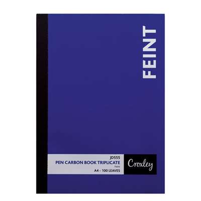 Pen Carbon Book A4 Plain 100pg JD555