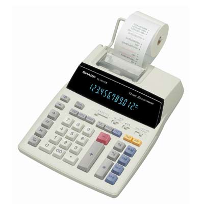 SHARP EL2901P3 12Dig 2Col Prnt & Display Calc