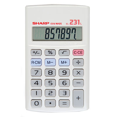 Sharp Calculator 8 Digit EL231L