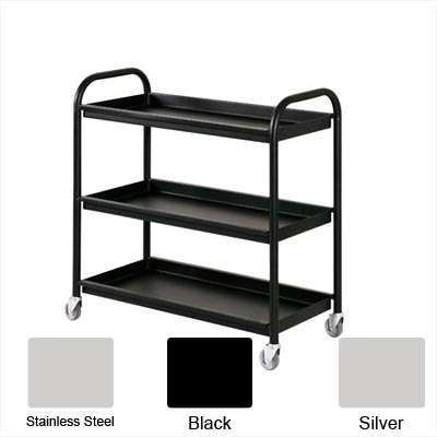 Steel 3 Tier General Purpose Trolley 940x960x440 (Krost Blck)