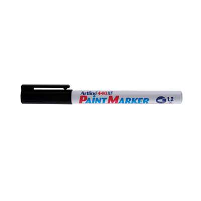 Artline 440 Paint Marker, Permanent Paint-like Ink, Fine Bullet Point (Black)