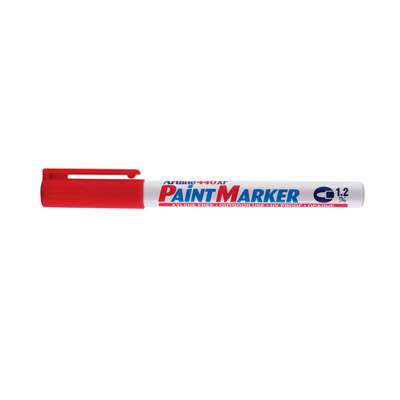 Artline 440 Paint Marker, Permanent Paint-like Ink, Fine Bullet Point (Red)