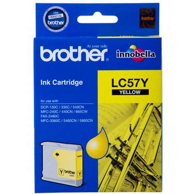 BROTHER Ink Lc-57Y Yellow 400 Page Yield C57Y