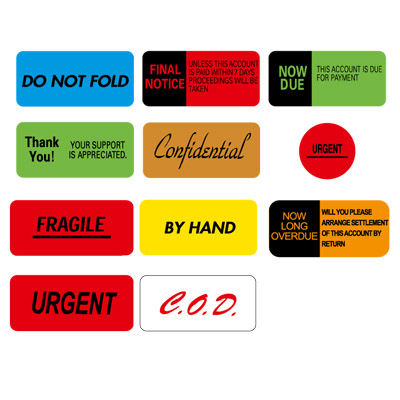 Instruction Labels, Self Adhesive, 15mmx40mm
