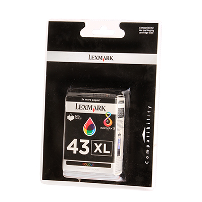 LEXMARK 43XL Colour Ink Cartridge L18YX143BP