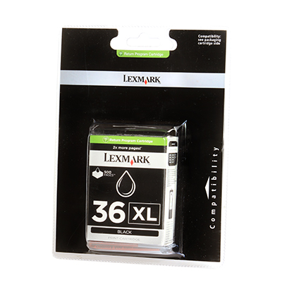 Lexmark 36XL L18C2170BP Ret Prog Cart Blk