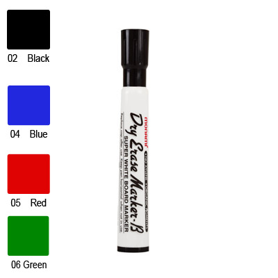 Monami Dry Erase Marker, Erasable Ink, Bullet Point (Red)