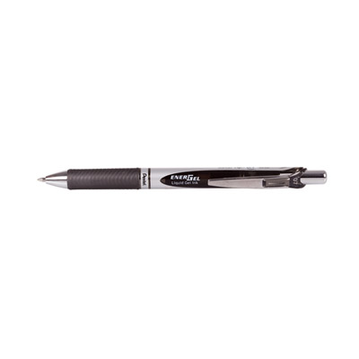 Pentel BL77 Energel Rollerball, Liquid Gel Ink, Medium Nib (Black)