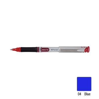 Pentel Energel Roller Pen, Metal Tip (Blue)