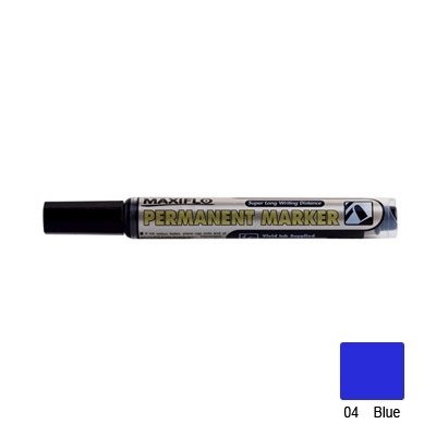 Pentel Maxiflo Marker Bullet Tip Nlf50 Permanent (Blue)