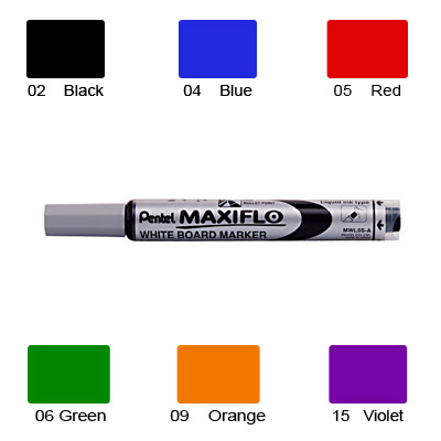 Pentel Maxiflow Whiteboard Marker, Erasable Ink (Violet)