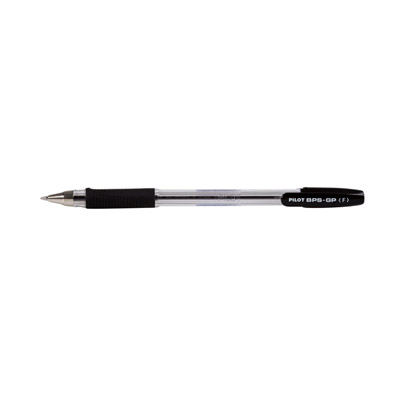 Pilot Ballpen Rubber Grip (Blk Fine)