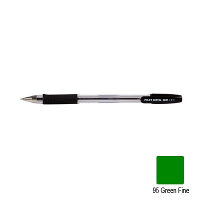 Pilot Ballpen Rubber Grip (Grn Fine)