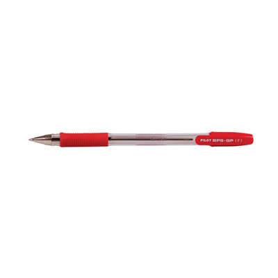 Pilot Ballpen Rubber Grip (Red Fine)