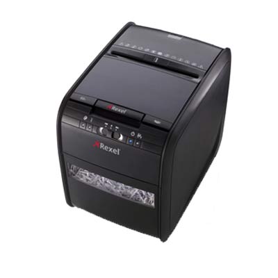 Rexel Auto+ 80X Auto Feed Cross Cut 80 Sheets Paper, Credit Card Shredder with 20L Bin