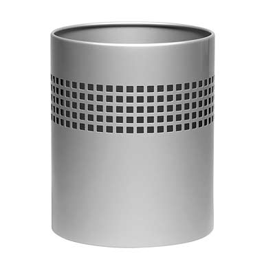 Round Square Punch Waste Bin 2400x300H (Krost Silver).