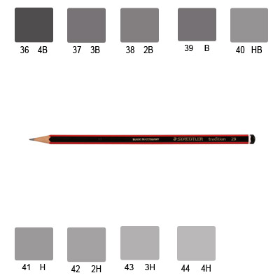 Staedtler 110 Tradition Pencil, Various Grades (B-Lead Grade)