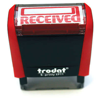 Trodat Printy Self Inking Stamp, Printed with ￿Received￿