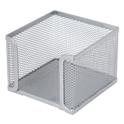 Wire Mesh Desk Cube Holder DLD01- (Silver)