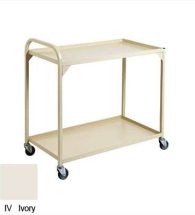 STEEL 2 TIER TEA TROLLEY 950HX910WX570D (IVORY)