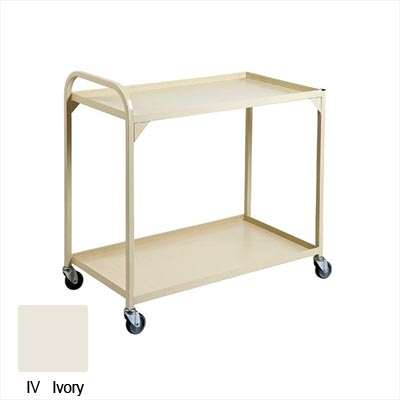 STEEL 2 TIER TEA TROLLEY 950HX910WX570D (IVORY)