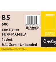 Envelopes 178x251mm, White B5, (ENP96KM)