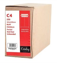 Envelopes 229x324mm, Manilla C4, (ENP98SEM)