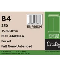 Envelopes 250x353mm, Manilla B4, (ENP99KM)