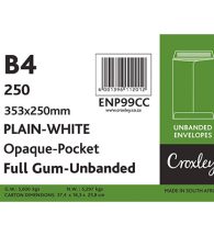 Envelopes 250x353mm, White B4, (ENP99CC)