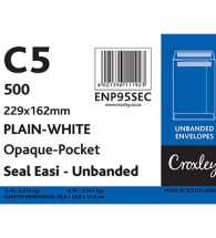Envelopes, C5 162x229mm, White, (ENP95CC)