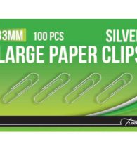 Treeline Paper Clips 33mm Silver