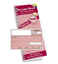 Cash Receipt Book RBE Duplicate Numbered 240