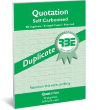 RBE Quotation Bk A5 NCR Dupl 50Sets F0133