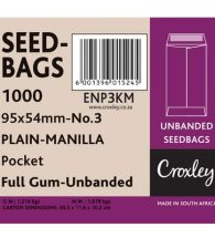 Seed Bags 54x95mm, No.3 Manilla