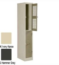 2 Compartment Locker-Posting Slot 1800Hx300Wx450D (Ivory&Karoo)