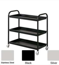 Steel 3 Tier General Purpose Trolley 940x960x440 (Krost Blck)