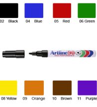 Artline 90 Marker, Permanent Ink, Chisel Point (Green)