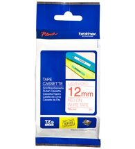 Brother Labelling Tape 12mm x 8m Red&White TZ232