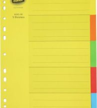 Bantex Manilla Board A4 Divider B6045 5Part