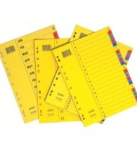 Bantex Manilla Board A4 Divider B5900 JAN-DEC Div