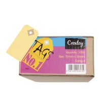 Croxley Tuffy Tags, 35x70mm, No.1, Buff