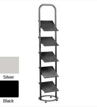 Floor Standing Brochure Holder 1980x400x420 (Krost Black)