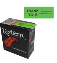 Instruction Labels, Self Adhesive, 15mmx40mm (Thank You)