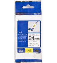 Brother Label Tape P-Touch 24mmx8m Blk&Wht TZe251